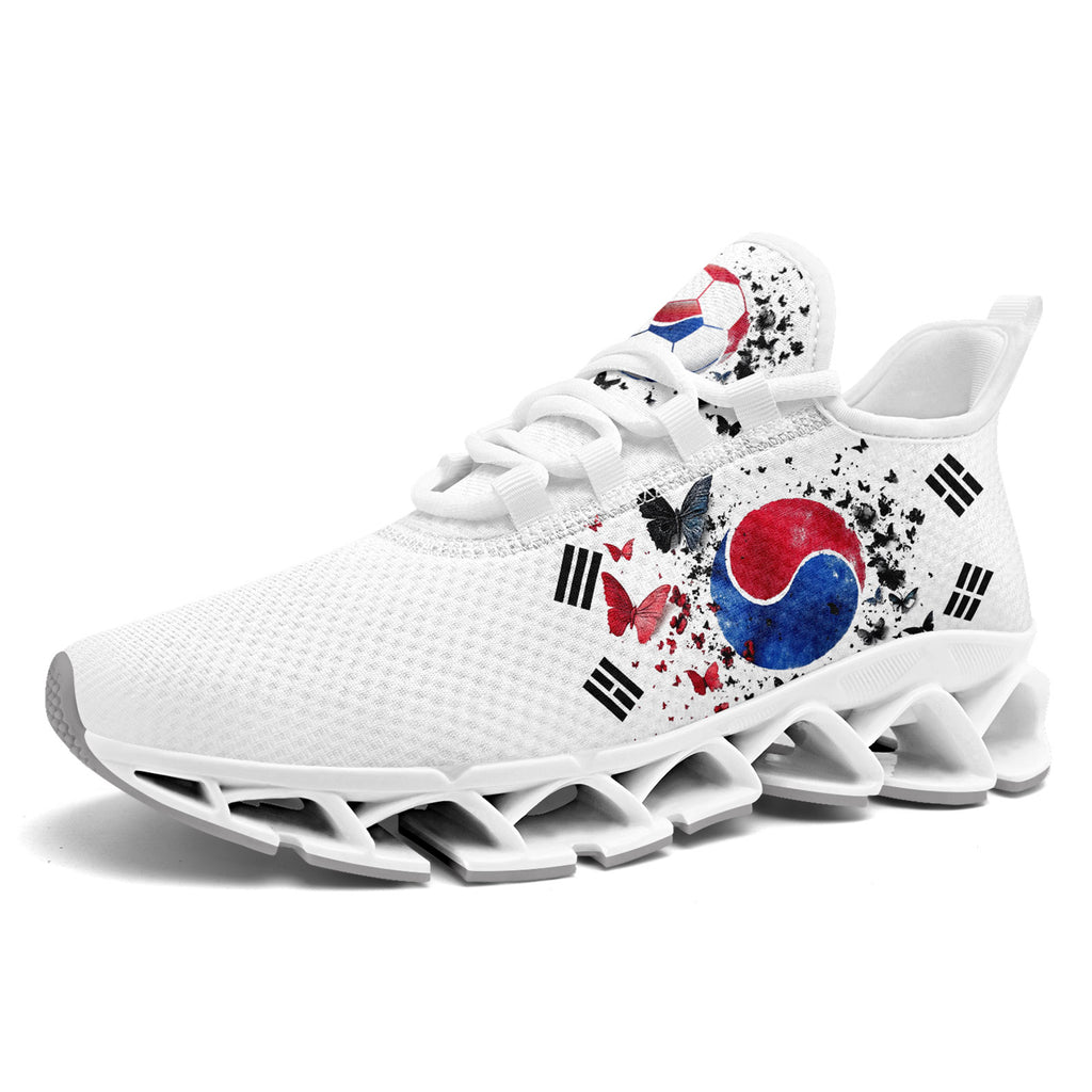 Custom South Korea 2026 World Cup Sneakers DIY Country Flag Running Shoes Lightweight Sport Shoes Gift for Football Fans Personalized Team Name and Logo FN003XD-F009063-4