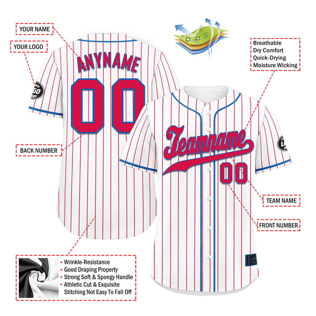 Custom Stripe Fashion Personalized Authentic Baseball Jersey BSBJ01-E025078-15