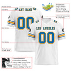 Custom White Los Angeles Personalized Authentic Football Jersey FBJ02-D020256-22
