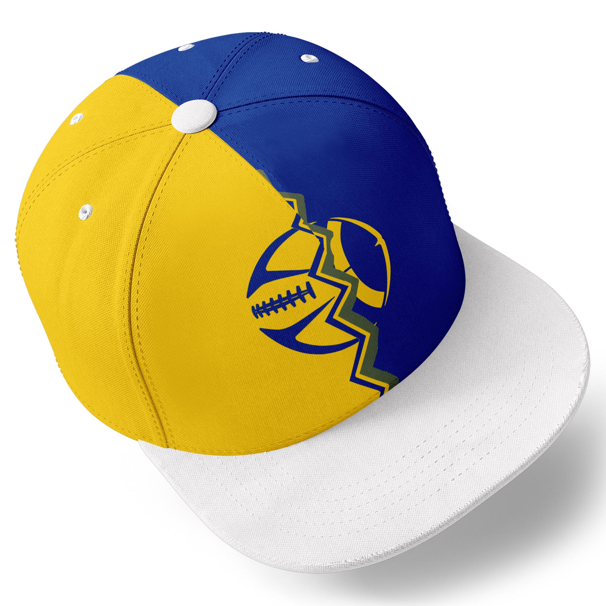 Custom Yellow Blue California MaxSoul Shoes and Hat Combo Offer Personalized Combo ZH-D028017-8