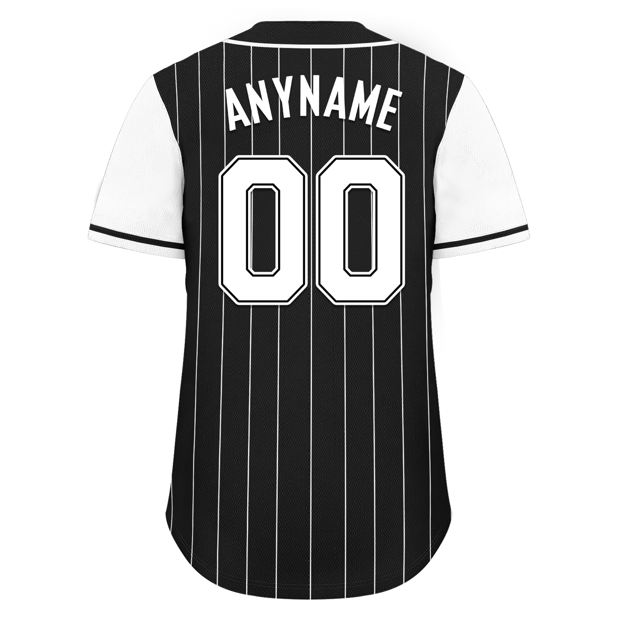 Custom Black White Stripe Fashion Personalized Authentic Baseball Jersey BSBJ01-D017239