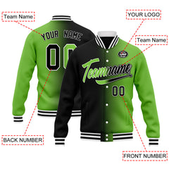 Custom Gradient Fashion Jacket Bomber Full-Snap Varsity Letterman Personalized Jacket FZ005-D028016-26