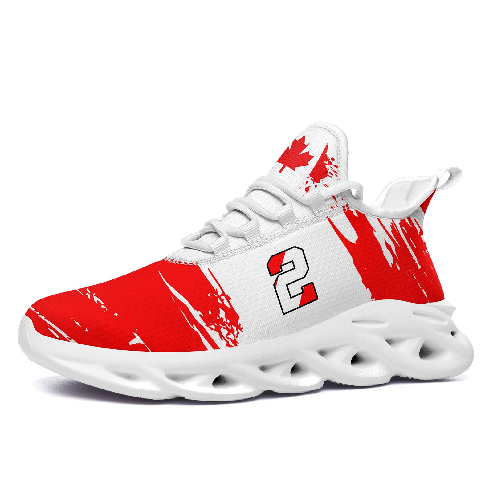 Custom 2026 World Cup Canada Sneakers DIY Country Flag Running Shoes Lightweight Sport Shoes Gift for Football Fans Personalized Team Name and Logo FN003-F023079-10