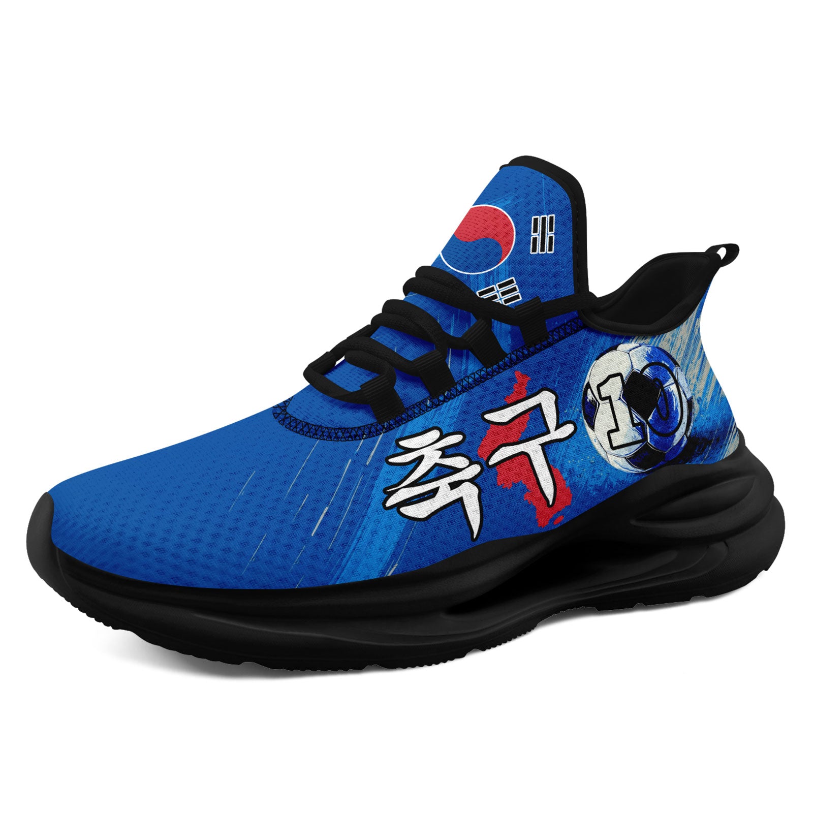 Custom South Korea 2026 World Cup Sneakers DIY Country Flag Running Shoes Lightweight Sport Shoes Gift for Football Fans Personalized Team Name and Logo FN079-F009056-1