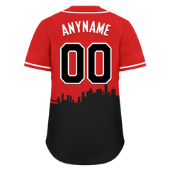 Custom Red Black City Edition Personalized Authentic Baseball Jersey BSBJ01-D017126