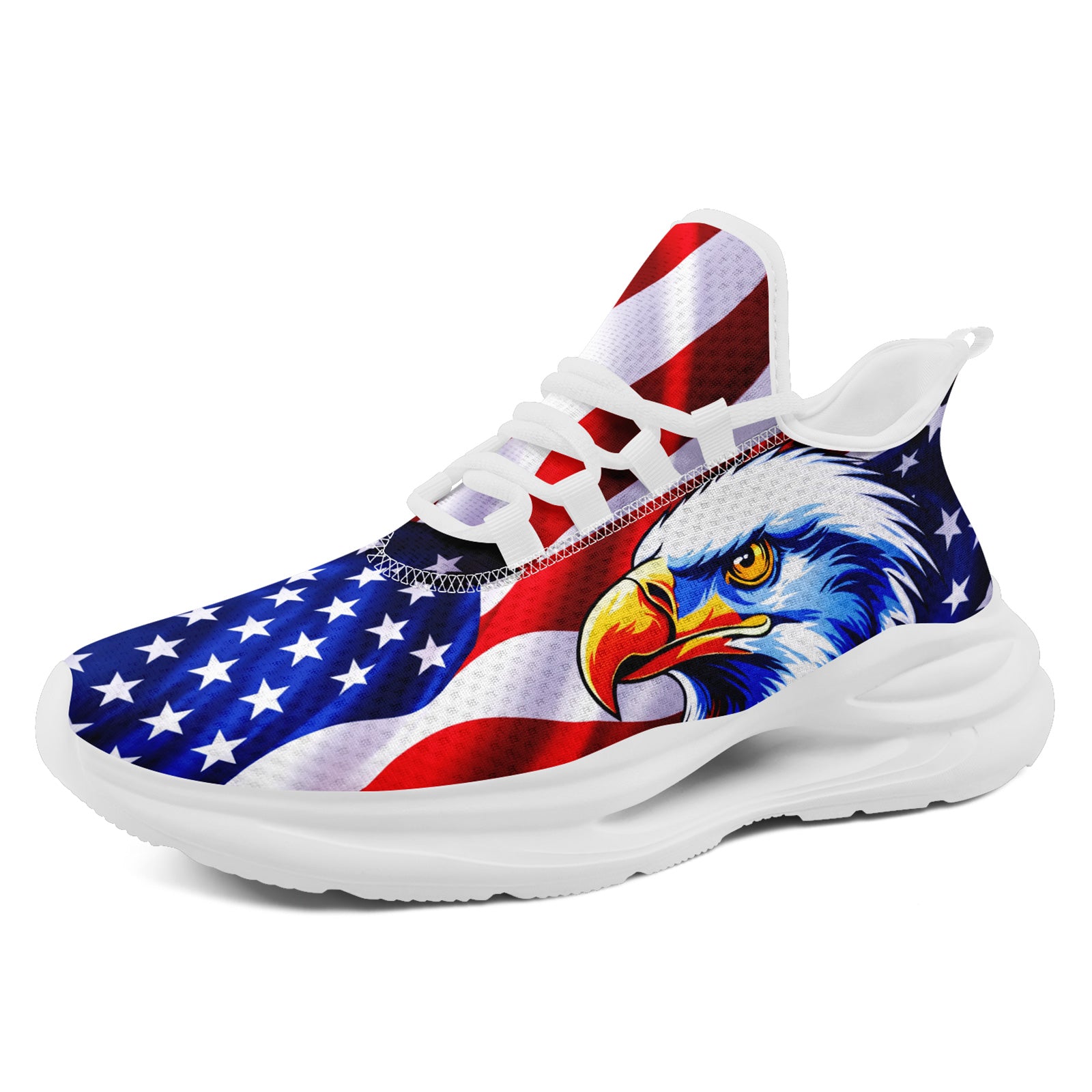 Custom United States 2026 World Cup Sneakers DIY Country Flag Running Shoes Lightweight Sport Shoes Gift for Football Fans Personalized Team Name and Logo FN079-F018033-2