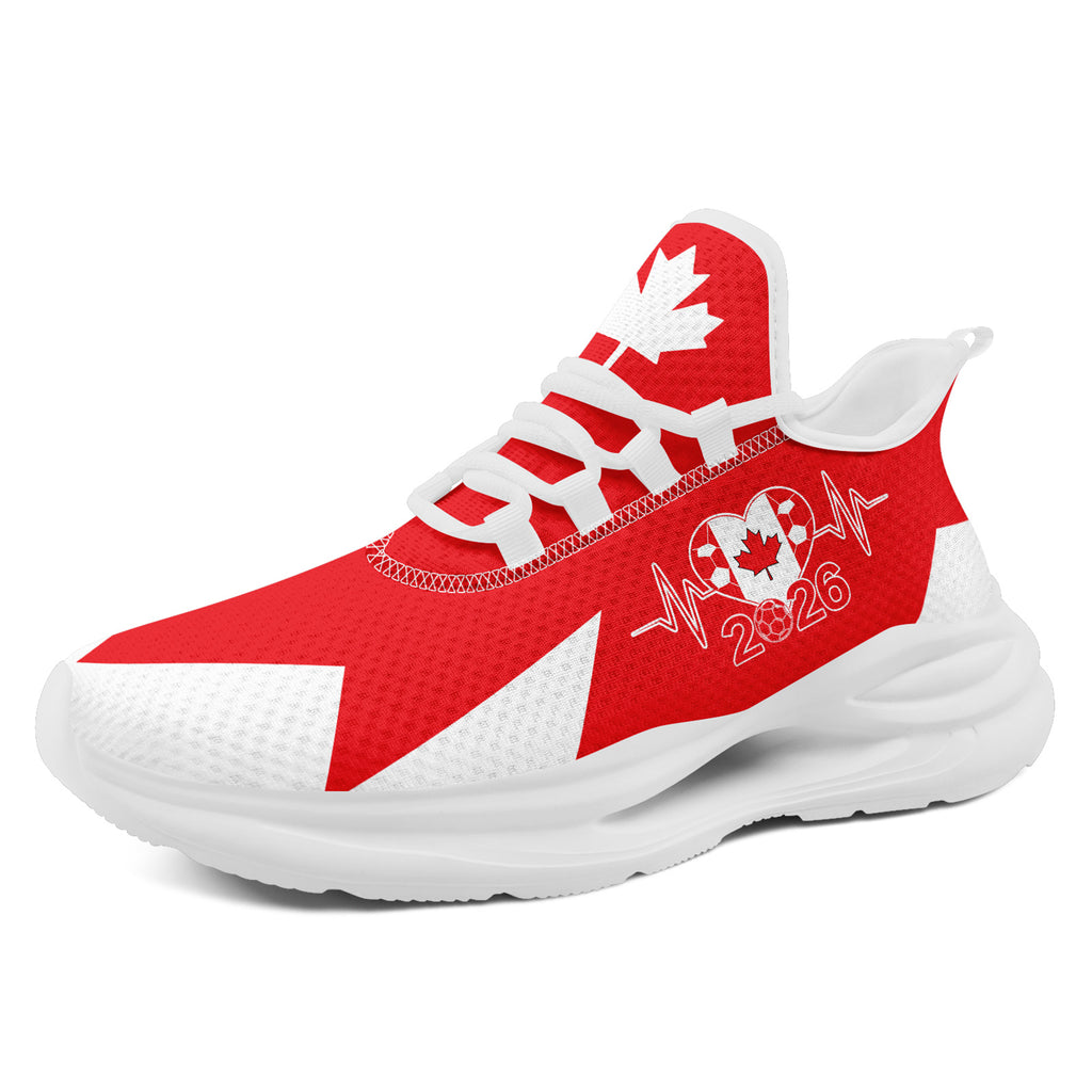 Custom 2026 World Cup Canada Sneakers DIY Country Flag Running Shoes Lightweight Sport Shoes Gift for Football Fans Personalized Team Name and Logo FN079-F023063-4