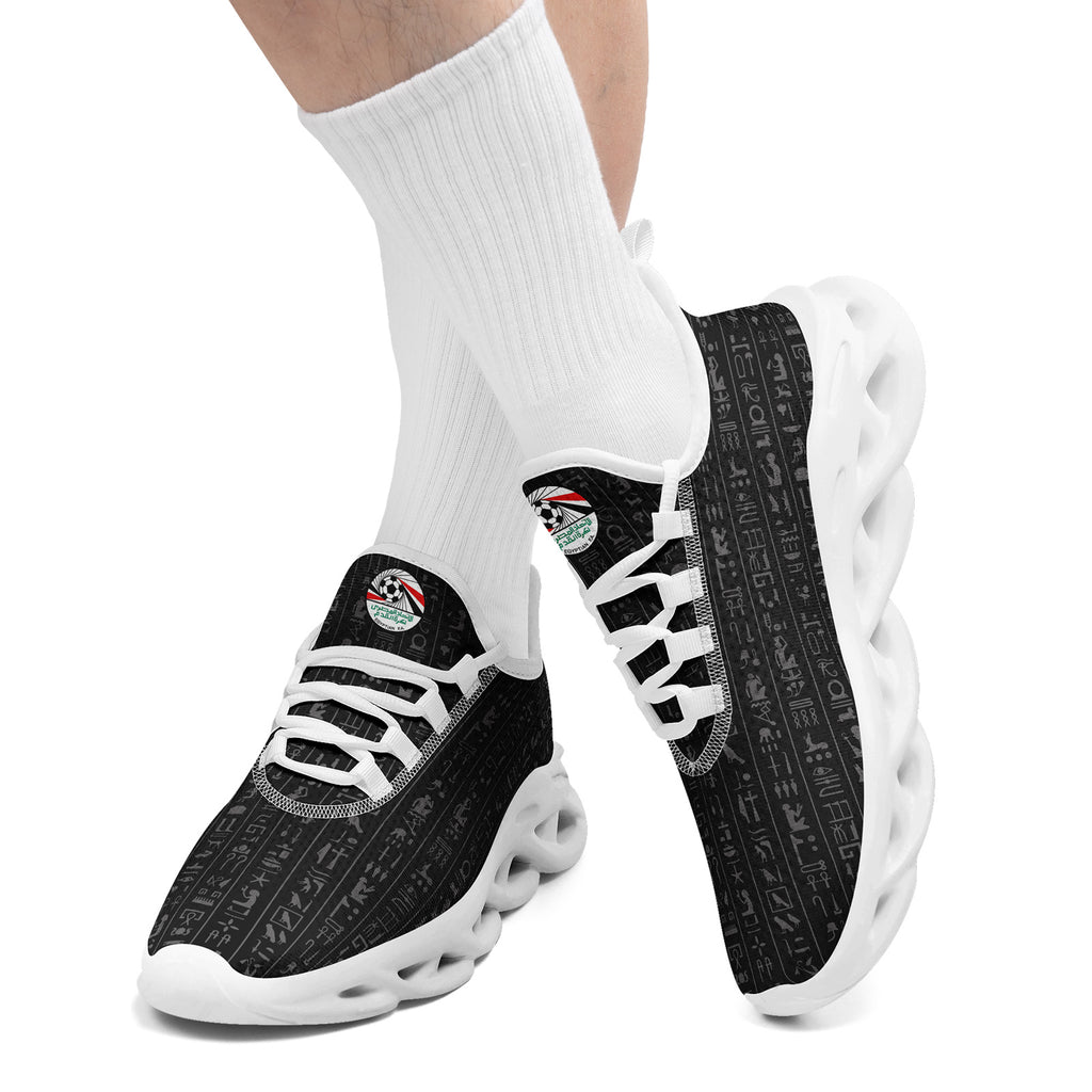Custom Egypt 2026 World Cup Sneakers DIY Country Flag Running Shoes Lightweight Sport Shoes Gift for Football Fans Personalized Team Name and Logo FN003-F020041-1