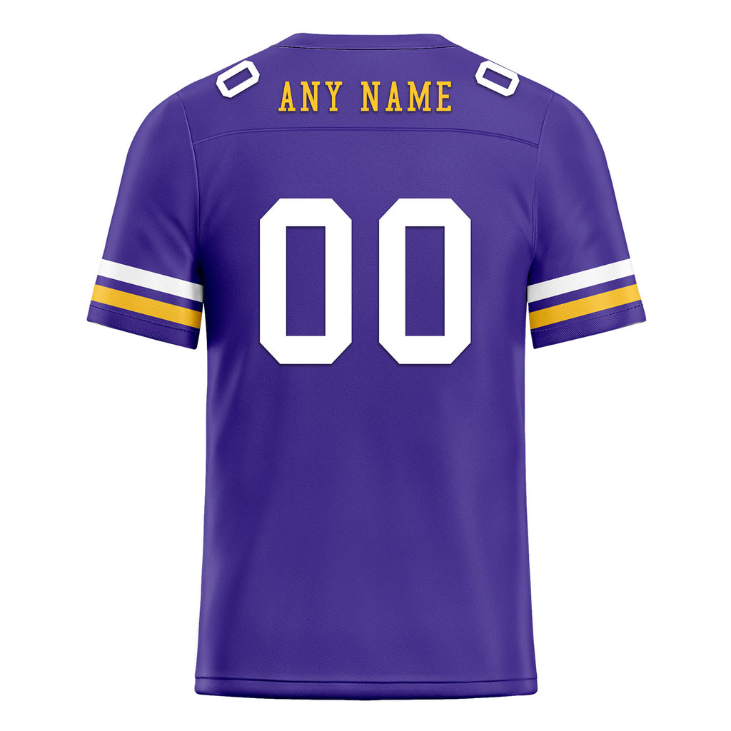 Custom Purple Minnesota Personalized Authentic Football Jersey FBJ02-E0601-6