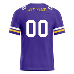 Custom Purple Minnesota Personalized Authentic Football Jersey FBJ02-E0601-6