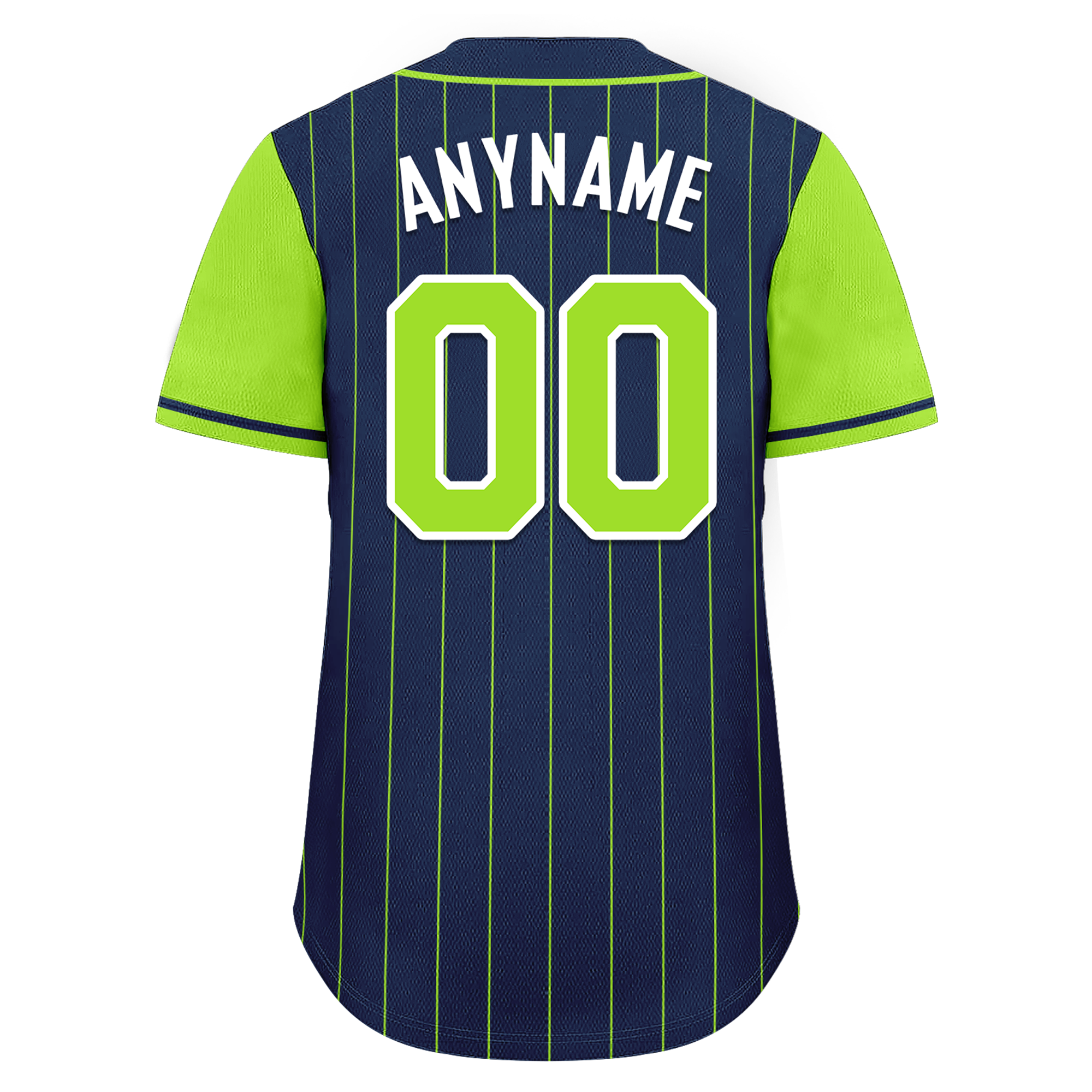 Custom Blue Green Stripe Fashion Personalized Authentic Baseball Jersey BSBJ01-D017231