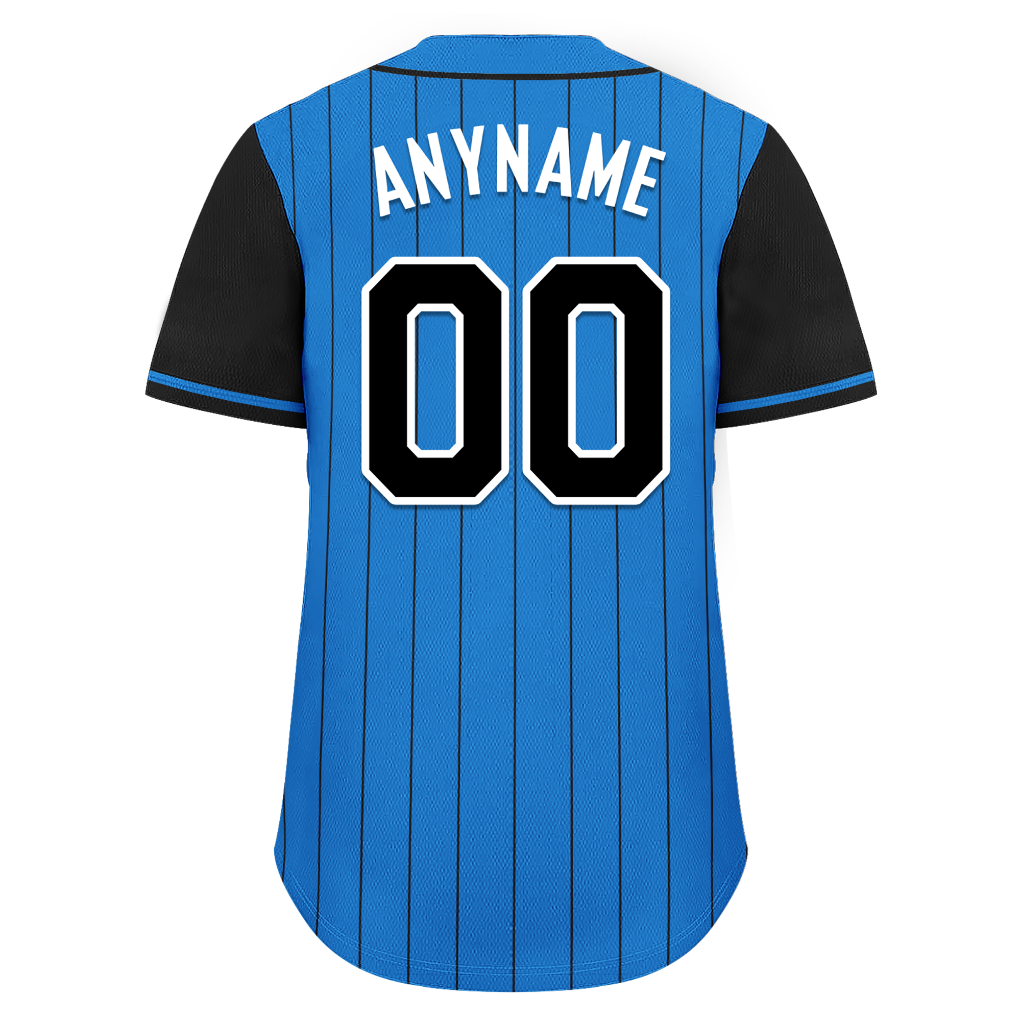 Custom Blue Black Stripe Fashion Personalized Authentic Baseball Jersey BSBJ01-D017213