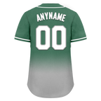 Custom Green Grey Fade Fashion Personalized Authentic Baseball Jersey BSBJ01-D0a70c9