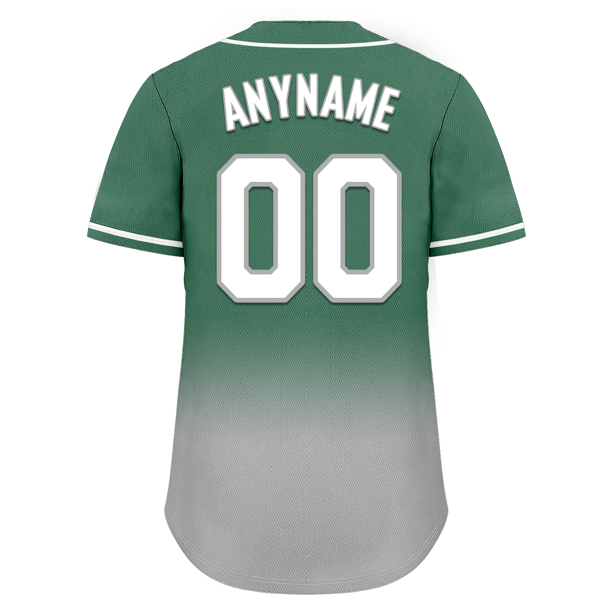Custom Green Grey Fade Fashion Personalized Authentic Baseball Jersey BSBJ01-D0a70c9