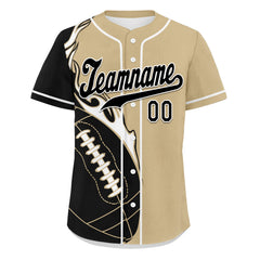 Custom Yellow Black Classic Style Personalized Authentic Baseball Jersey UN002-D0b0a00-a8