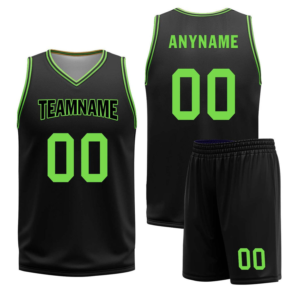 Custom Purple Green Gold New Orleans City Edition Personalized Reversible Basketball Set Sports Basketball Jersey BBJ01R-D0610-19-COOLMAX