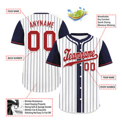 Custom Vintage Personalized Authentic Baseball Jersey BSBJ01-E025021-13