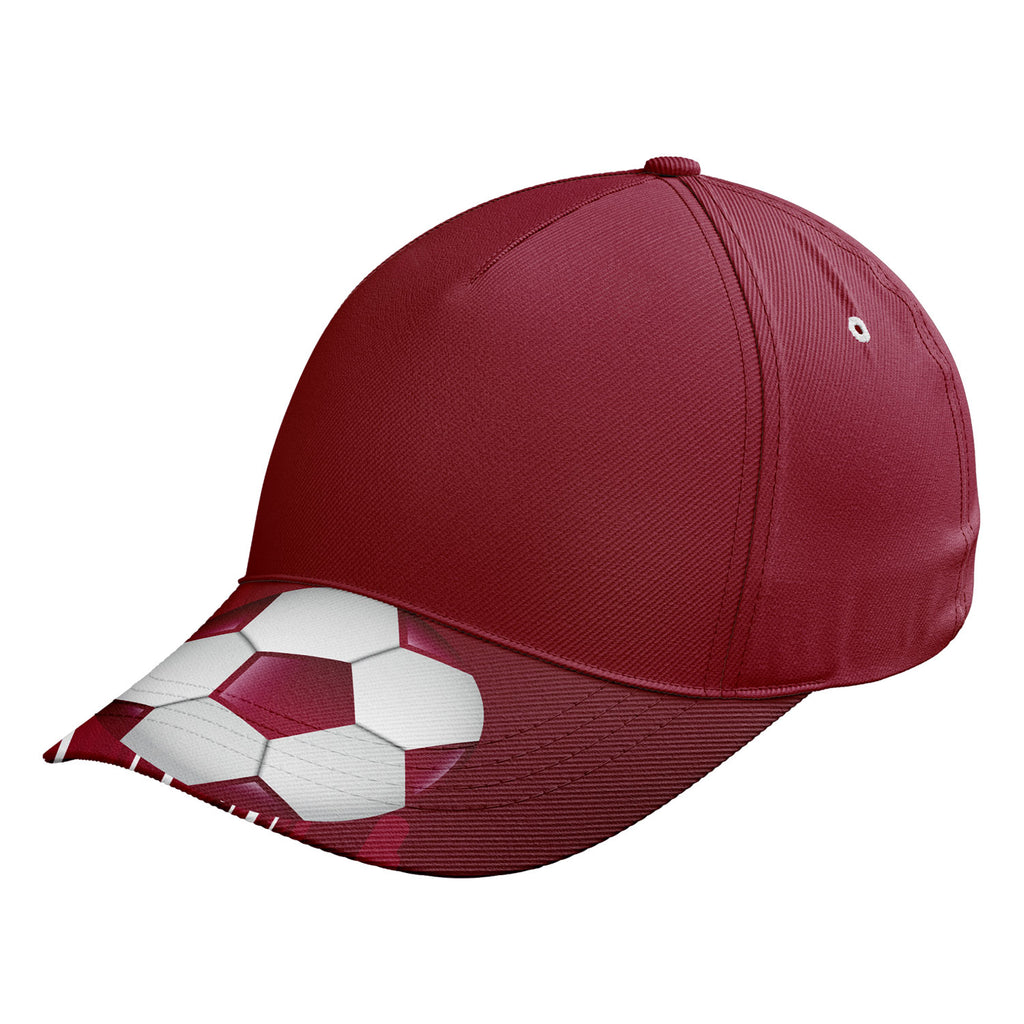 Personalized 2026 Qatar Soccer Fan Hat - Add Your Name & Design Custom 2026 Football Tournament Hat YW061-F025143-3