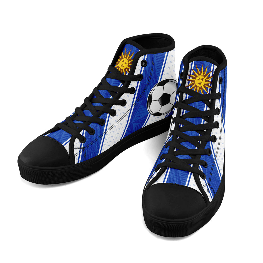 Custom Uruguay 2026 World Cup Sneakers DIY Country Flag Running Shoes Lightweight Sport Shoes Gift for Football Fans Personalized Team Name and Logo FN024-F009089-3