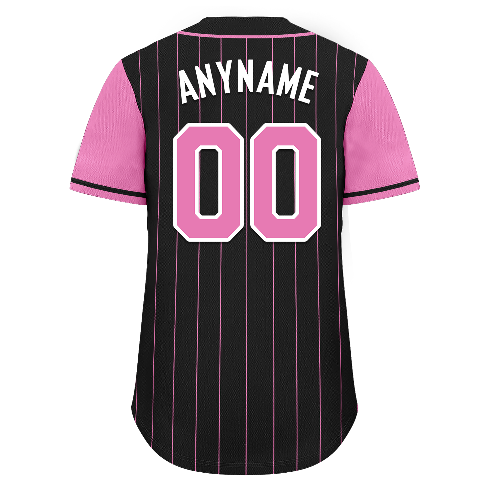 Custom Black Pink Stripe Fashion Personalized Authentic Baseball Jersey BSBJ01-D017226