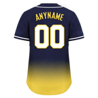 Custom Blue Yellow Fade Fashion Personalized Authentic Baseball Jersey BSBJ01-D0a70e9