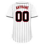 Custom White Stripe Fashion Personalized Authentic Baseball Jersey BSBJ01-D017224
