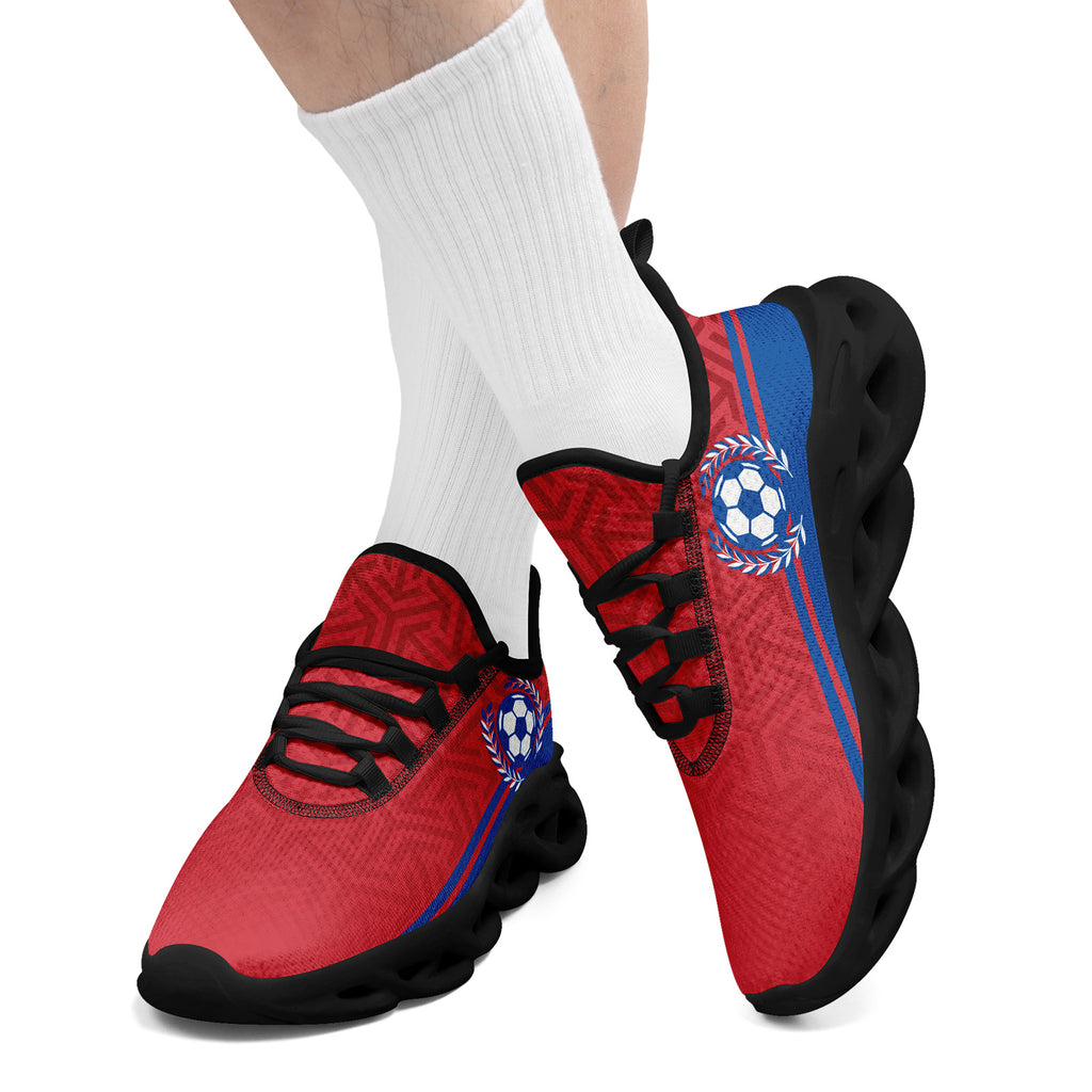 Custom South Korea 2026 World Cup Sneakers DIY Country Flag Running Shoes Lightweight Sport Shoes Gift for Football Fans Personalized Team Name and Logo FN003-F009130-4