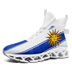 Custom Uruguay 2026 World Cup Sneakers DIY Country Flag Running Shoes Lightweight Sport Shoes Gift for Football Fans Personalized Team Name and Logo FN029XD-F009111-3