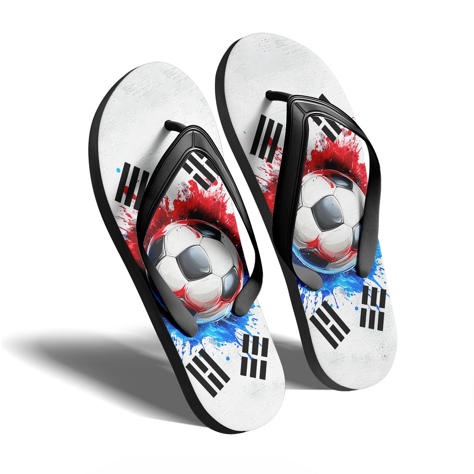 Custom South Korea 2026 World Cup Sneakers DIY Country Flag Running Shoes Lightweight Sport Shoes Gift for Football Fans Personalized Team Name and Logo FN058-F009109-5