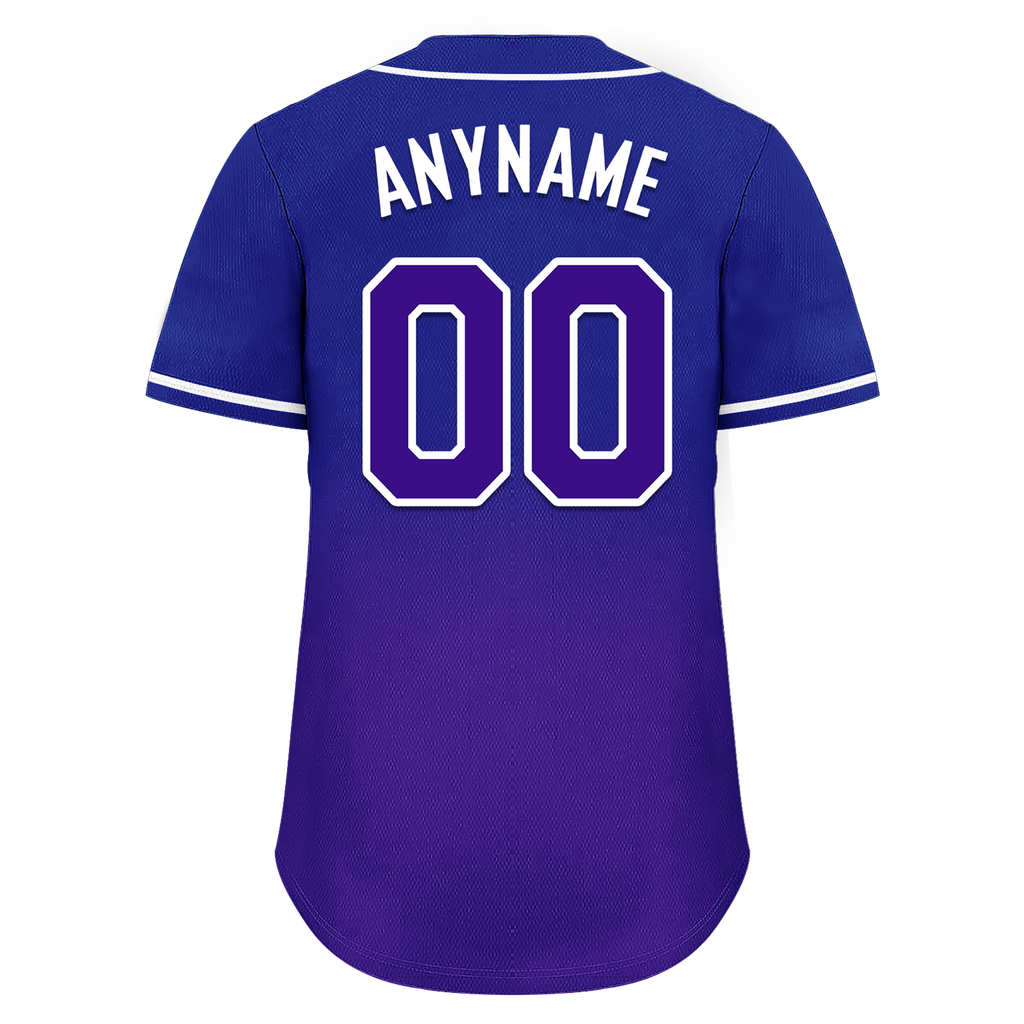 Custom Blue Purple Fade Fashion Personalized Authentic Baseball Jersey BSBJ01-D0a70ea