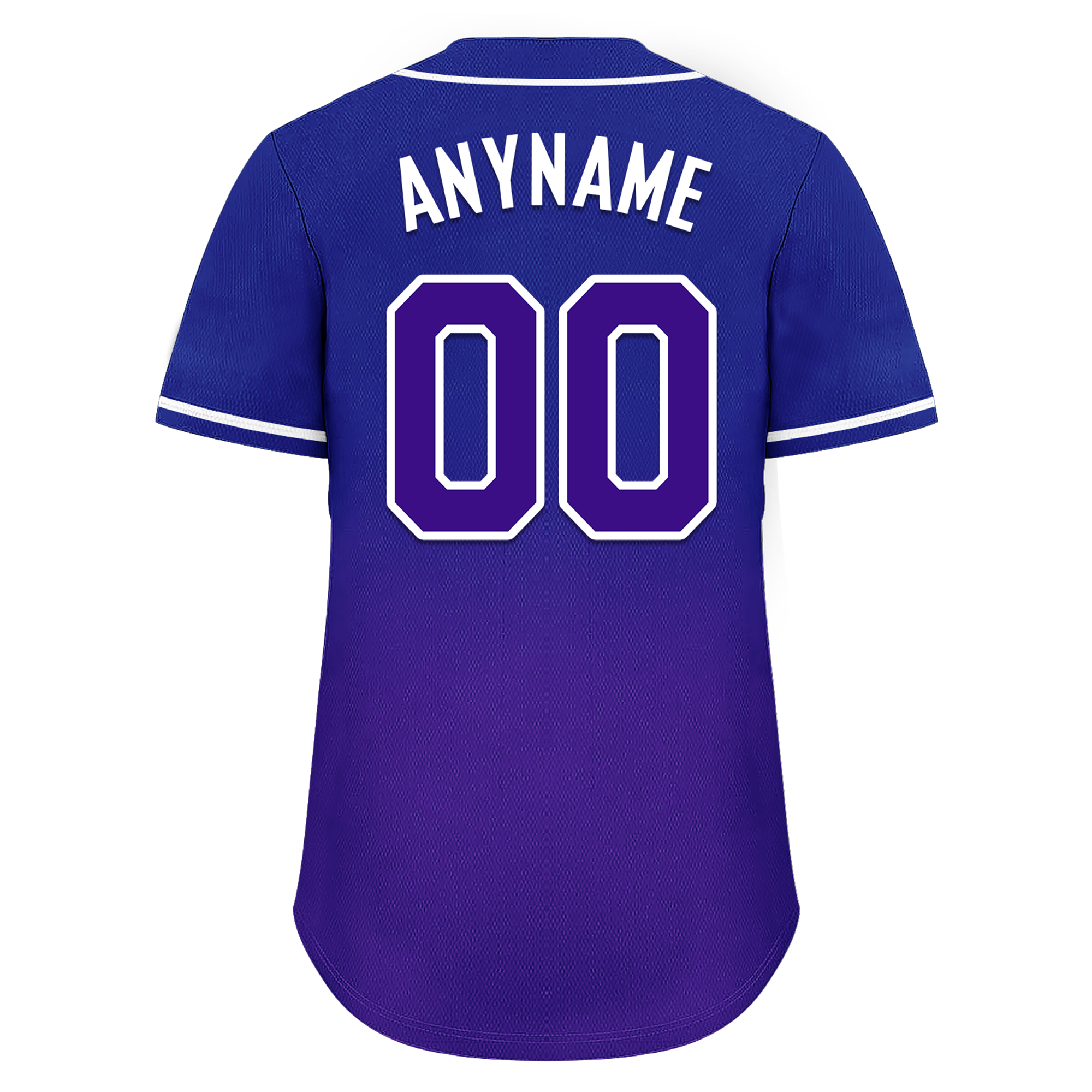 Custom Blue Purple Fade Fashion Personalized Authentic Baseball Jersey BSBJ01-D0a70ea