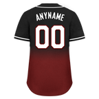 Custom Black Red Fade Fashion Personalized Authentic Baseball Jersey BSBJ01-D0a70f0