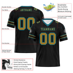 Custom Black Jacksonville Football Jersey and Sports Shoes Combo Offer Personalized Combo ZH-D025008-17