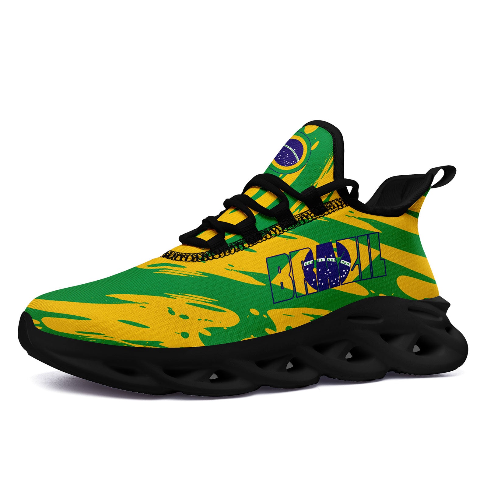 Custom 2026 World Cup Brazil Sneakers DIY Country Flag Running Shoes Lightweight Sport Shoes Gift for Football Fans Personalized Team Name and Logo FN003-F027045-5
