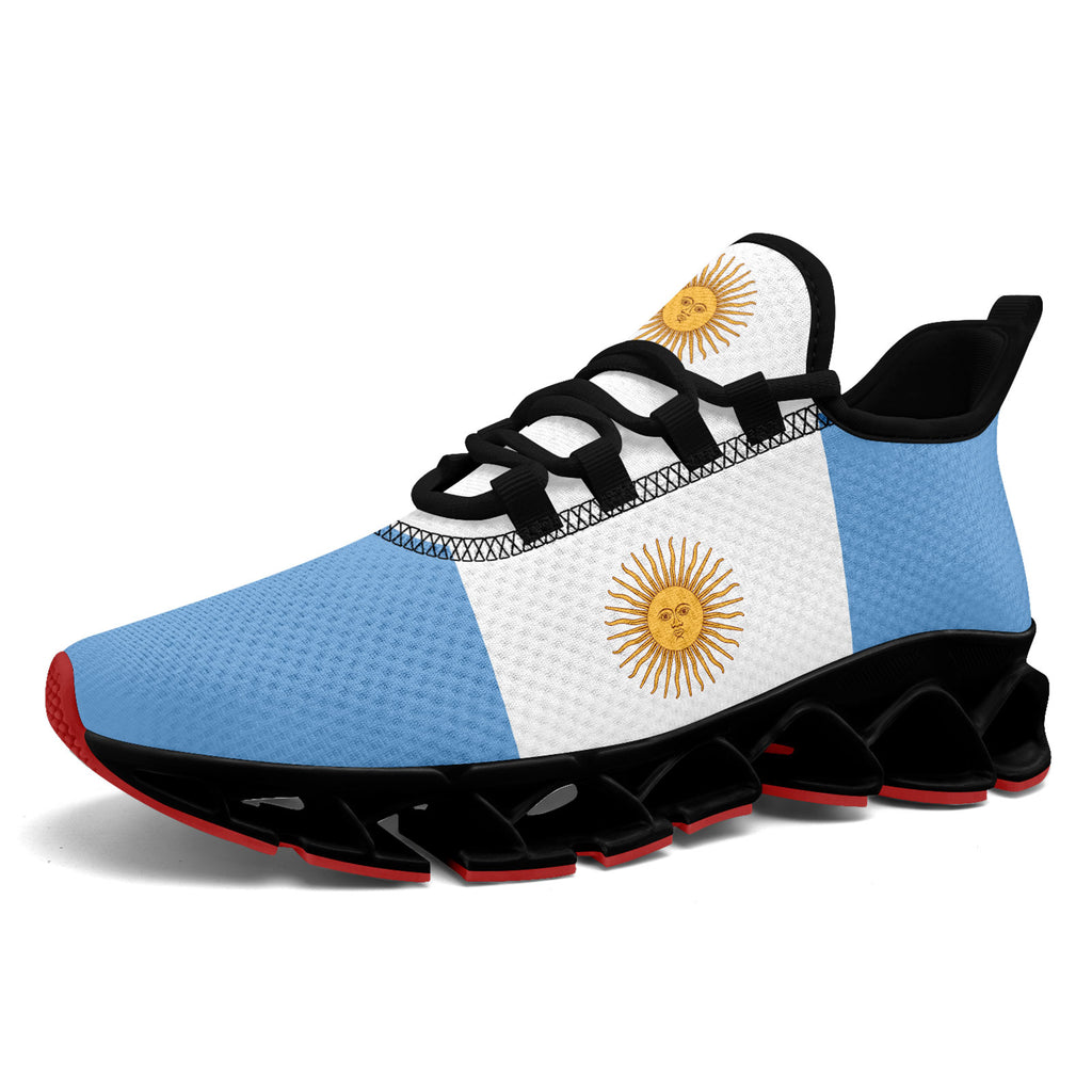 Custom 2026 World Cup Argentina Sneakers DIY Country Flag Running Shoes Lightweight Sport Shoes Gift for Football Fans Personalized Team Name and Logo FN003XD-F027046-1