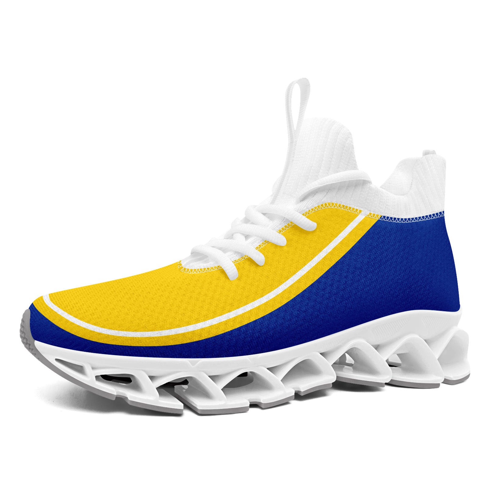 Custom Blue Yellow Maxsoul Shoes Personalized Sneaker FN030XD-D020388-25