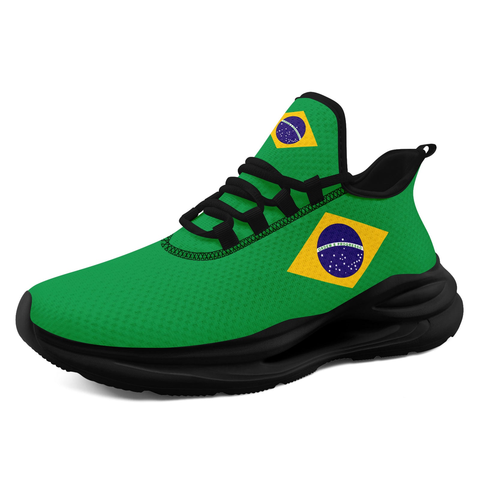 Custom 2026 World Cup Brazil Sneakers DIY Country Flag Running Shoes Lightweight Sport Shoes Gift for Football Fans Personalized Team Name and Logo FN079-F027049-1
