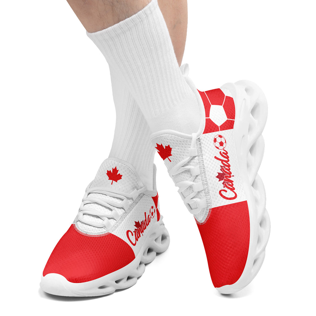 Custom 2026 World Cup Canada Sneakers DIY Country Flag Running Shoes Lightweight Sport Shoes Gift for Football Fans Personalized Team Name and Logo FN003-F023060-2