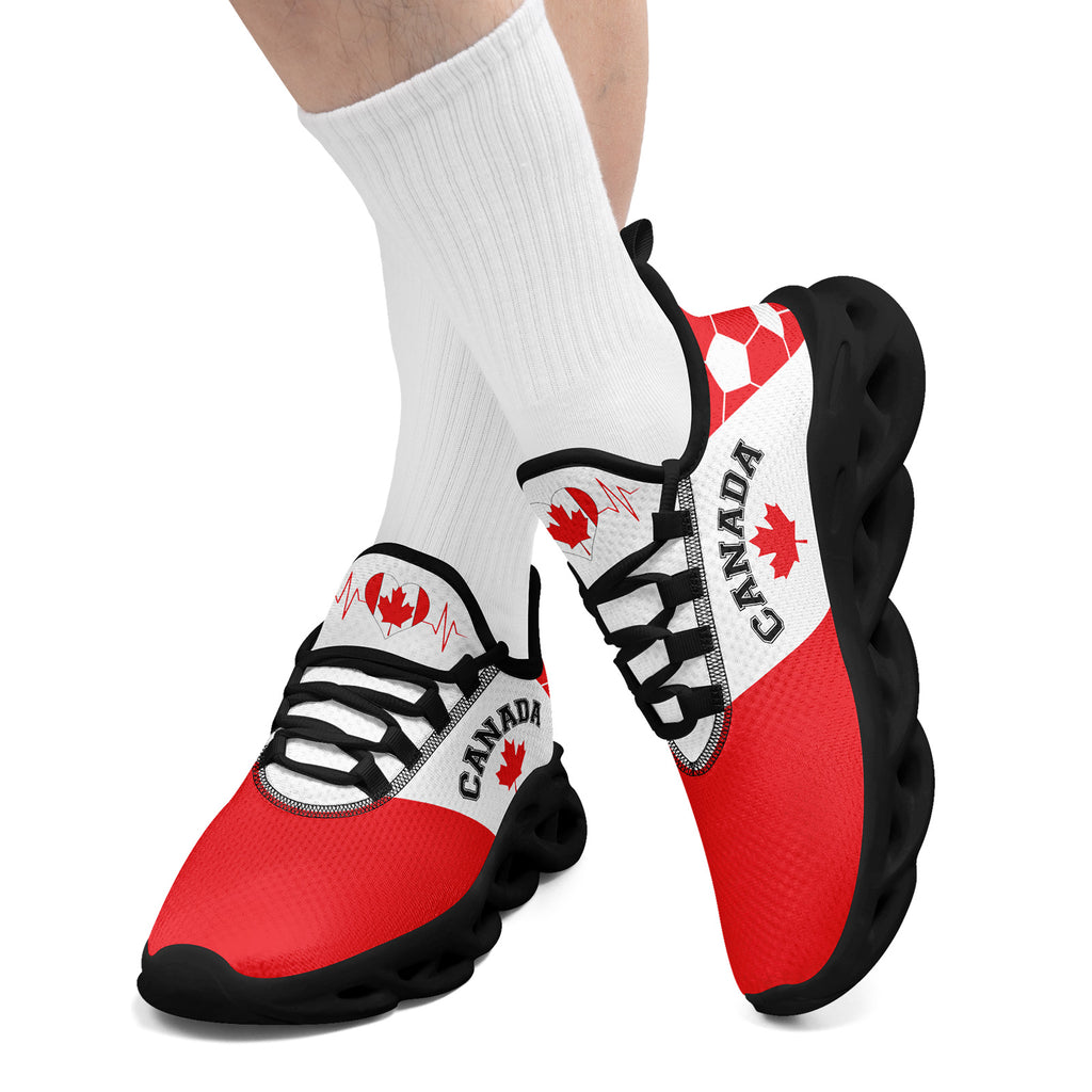 Custom 2026 World Cup Canada Sneakers DIY Country Flag Running Shoes Lightweight Sport Shoes Gift for Football Fans Personalized Team Name and Logo FN003-F023060-3