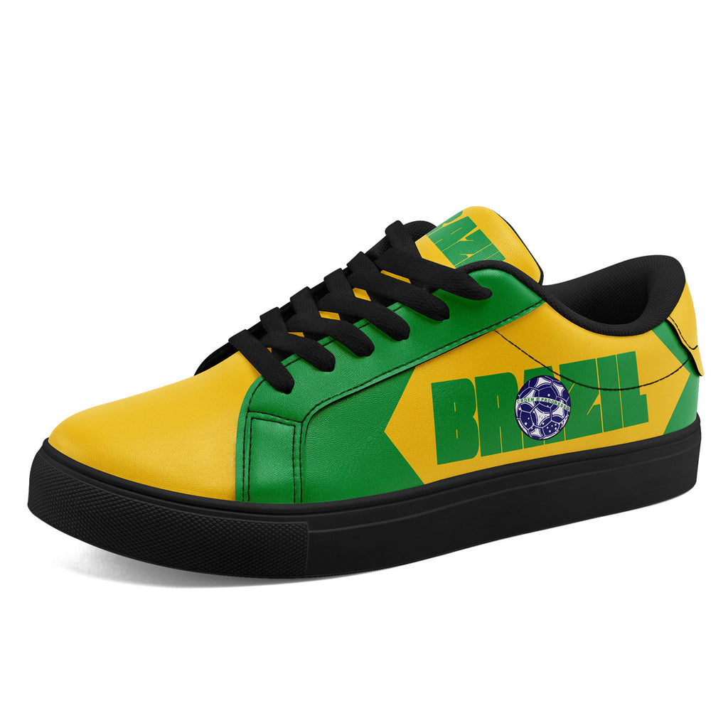 Custom 2026 World Cup Brazil Sneakers DIY Country Flag Running Shoes Lightweight Sport Shoes Gift for Football Fans Personalized Team Name and Logo FN023-F027052-2