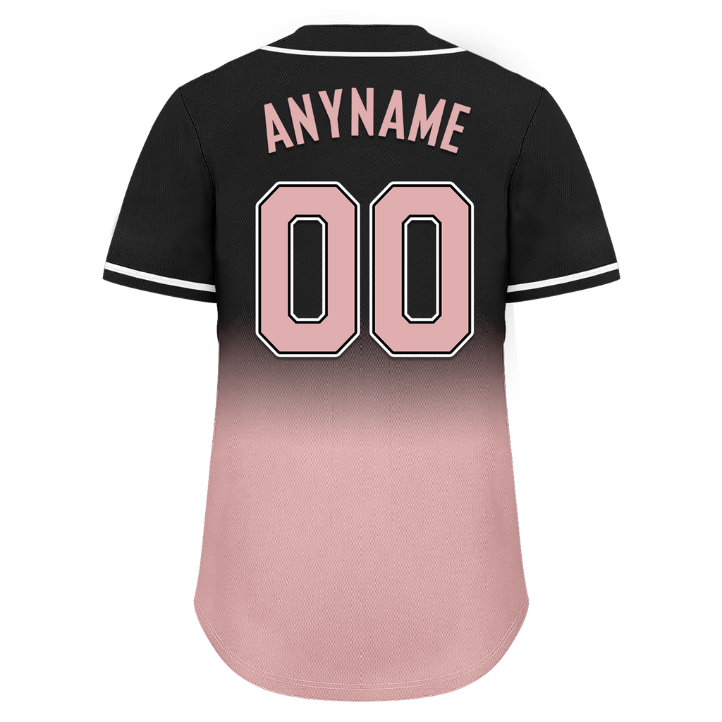 Custom Black Pink Fade Fashion Personalized Authentic Baseball Jersey BSBJ01-D0a70d9