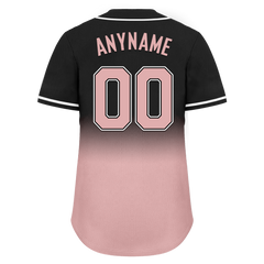 Custom Black Pink Fade Fashion Personalized Authentic Baseball Jersey BSBJ01-D0a70d9