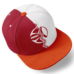 Custom White Red Florida Hat Sport Design Cap Stitched Adjustable Personalized PR067B-D028017-15