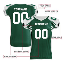 Custom Green White New York High-Performance American Football Jersey FBJ06-D023001-28