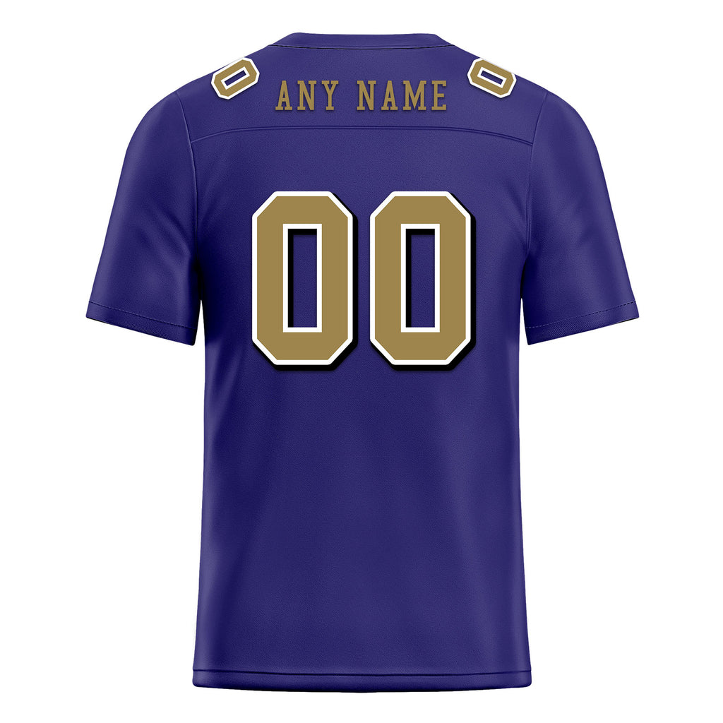 Custom Purple Baltimore Personalized Authentic Football Jersey FBJ02-E0601-3