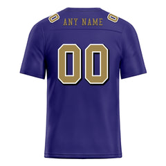 Custom Purple Baltimore Personalized Authentic Football Jersey FBJ02-E0601-3