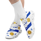 Custom Uruguay 2026 World Cup Sneakers DIY Country Flag Running Shoes Lightweight Sport Shoes Gift for Football Fans Personalized Team Name and Logo FN003-F009122-7