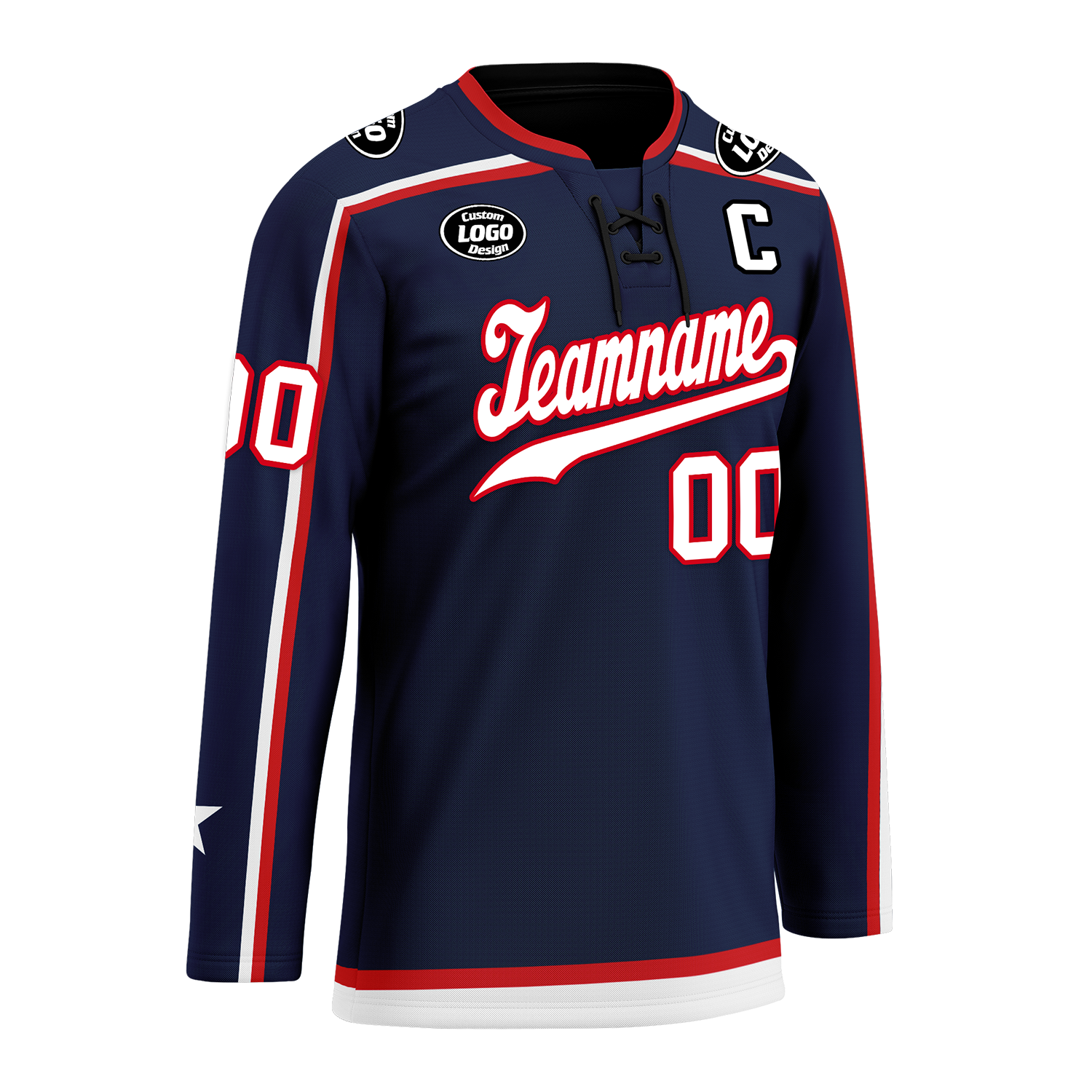 Custom Blue Personalized Hockey Jersey HCKJ01-D0a70fb