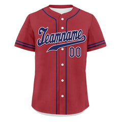 Custom Red Classic Style Blue Personalized Authentic Baseball Jersey UN002-bd0b00d8-ba