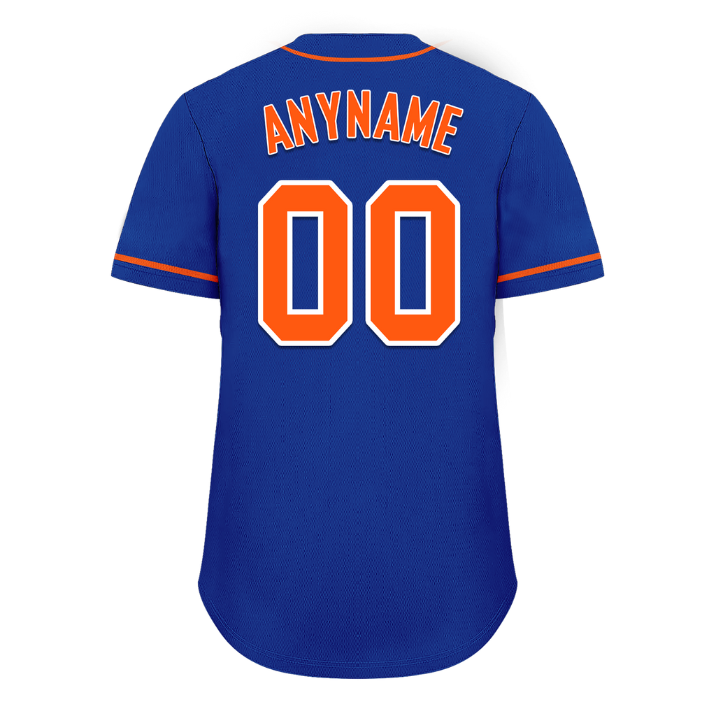 Custom Blue Classic Style Orange Personalized Authentic Baseball Jersey BSBJ01-bd0fa08